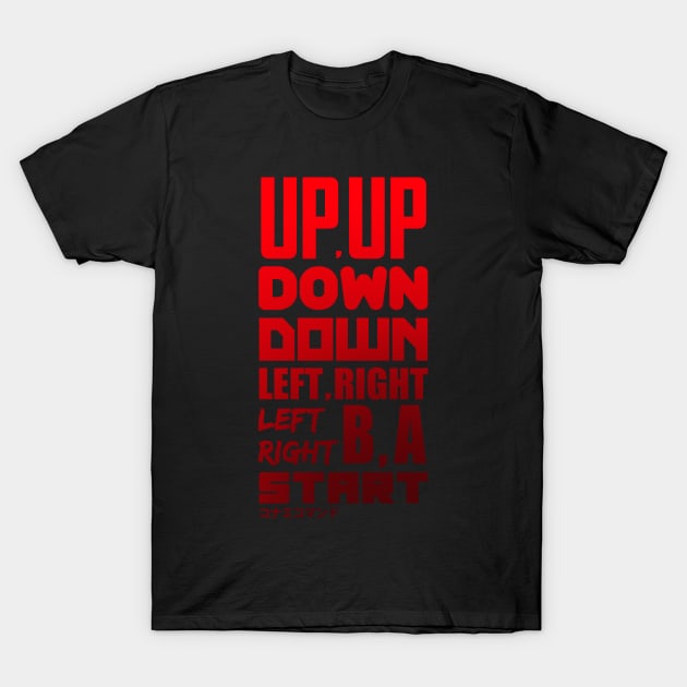 Konami code t shirt on sale
